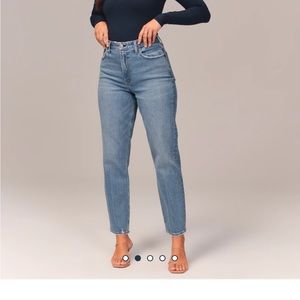 Abercrombie high rise mom jeans